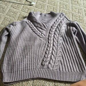 Lilac sweater mock neck